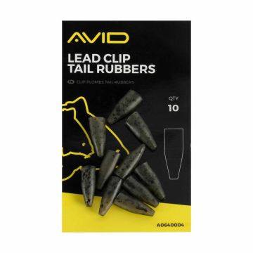 Conuri Avid Lead Clip Tail Rubbers, 10buc/plic