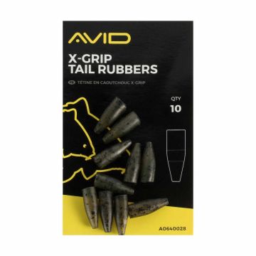 Conuri Avid X-Grip Tail Rubbers, 10buc/plic