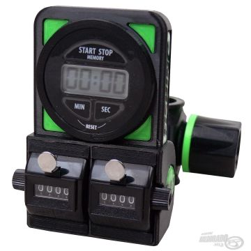 Cronometru + Counter Dublu cu Stoper Haldorado R&T Verde