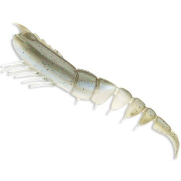 Naluca 360GT Coastal Shrimp Jig Head, Culoare Gray Ghost (GG), 8cm, 3.5g, 1 naluca armata + 3 corpuri