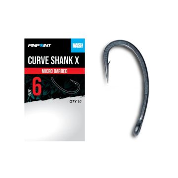 Carlige Nash Curve Shank X, 10buc/plic