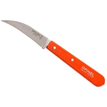 Cutit de Bucatarie Opinel Nr.114 Vegetable Knife, Tangerine Colour Handle