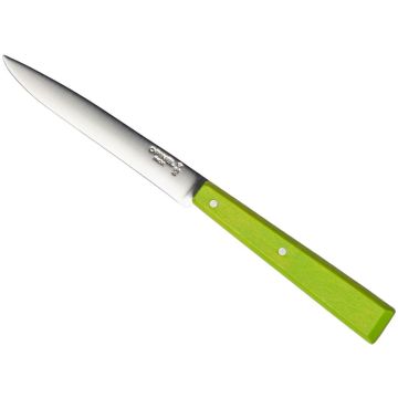 Cutit Opinel Nr.125 Bon Appetit Pro MicroSerrated Table Knife, Apple Green