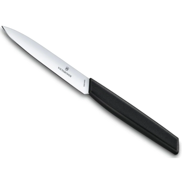 Cutit pentru Decojit Victorinox Swiss Modern Paring Knife, Lama 10cm, Negru