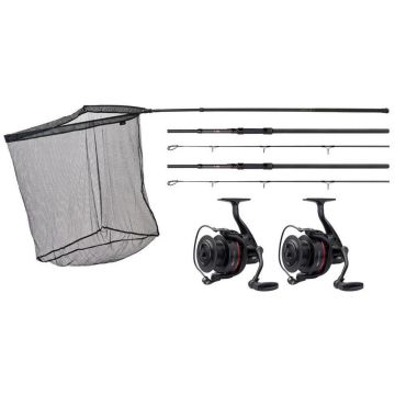 Combo 2 Lansete JRC Rova 2 + 2 Mulineta JRC RV7000 + Cap Minciog LT Twist Lock