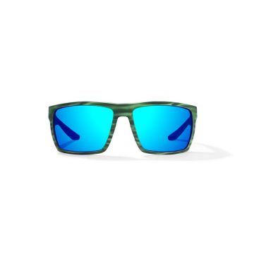 Ochelari Bajio Stiltsville Green Stripe Matte, Blue Mirror Polycarbonate