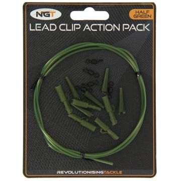 Kit Montura Plumb Pierdut NGT Lead Clip Action Set