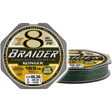 Fir Textil Konger Braider X8, 150m, Olive Green