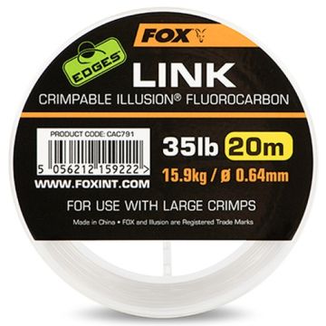 Fir Fluorocarbon Fox Edges Link Crimpable Illusion, 20m