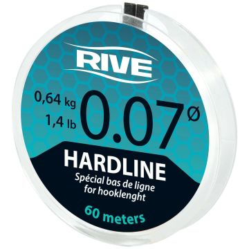 Fir Fluorocarbon Rive Hardline Hooklength Line, Transparent, 60m