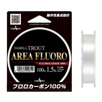Fir Fluorocarbon Yamatoyo Famell Trout Area Fluoro, Transparent, 100m