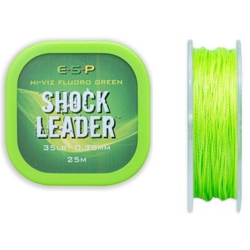 Fir Textil Inaintas ESP Shock Leader, Hi-Viz Fluoro Green, 0.36mm, 16kg, 25m