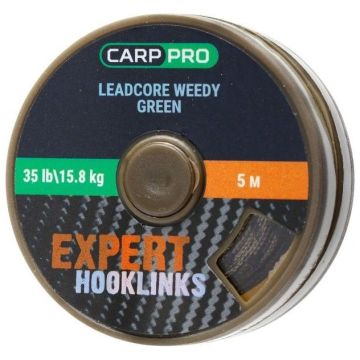 Fir Leadcore Carp Pro Coated Hooklink, Weedy Green, 5m