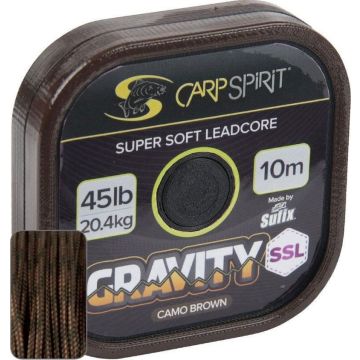 Fir Leadcore Carp Spirit Gravity Super Supple, Camo Brown, 45lbs, 10m