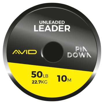 Fir Leadcore fara Plumb Avid Carp Pin Down Unleaded Leader, 50lbs, 10m