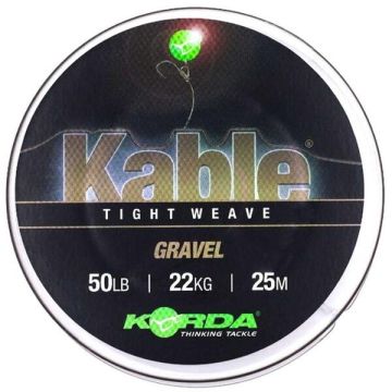 Fir Leadcore Korda Kable Tight Weave, Gravel, 50lbs, 7m