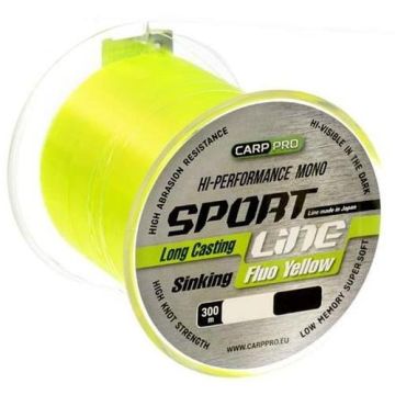 Fir Monofilament Carp Pro Sport Line, Fluo Yellow, 300m