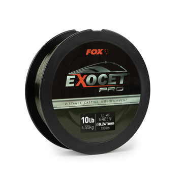 Fir Monofilament FOX Exocet Pro Distance Casting, Low Vis Green, 1000m