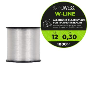 Fir Monofilament Prowess W-Line, Clear, 1000m