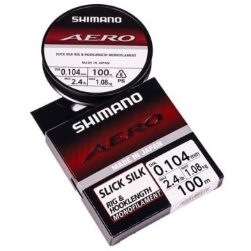 Fir Monofilament Shimano Aero Silk Rig, Clear, 100m