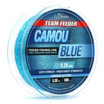 Fir Monofilament Team Feeder by Dome, Camou Blue, 300m