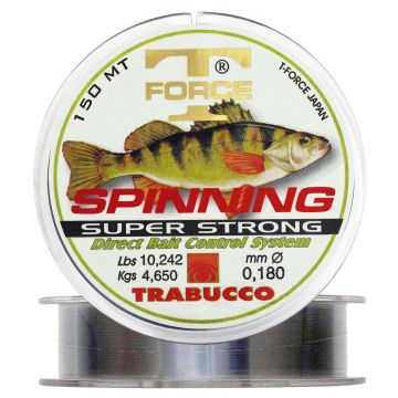 Fir Monofilament Trabucco T-Force Spin-Perch, Transparent, 150m