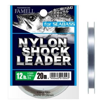 Fir Monofilament Yamatoyo Nylon Shock Leader, Gri, 20m
