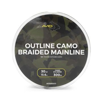 Fir Textil Avid Carp Outline Camo Braided Mainline,30lb, 300m
