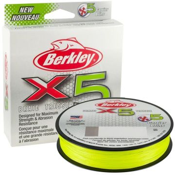 Fir Textil Berkley X5 Braid, Flame Green, 250-300m