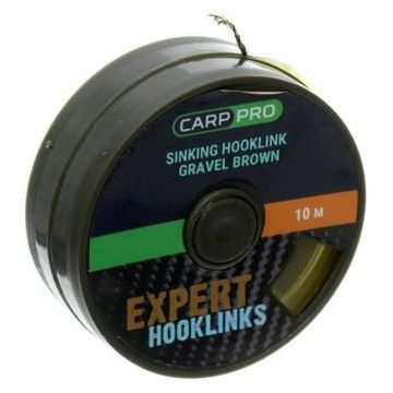 Fir Textil Carp Pro Sinking Hooklink Braid Gravel Brown, 10m
