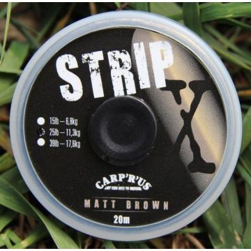 Fir Textil Carp R Us Strip-X Matt Brown, 20m