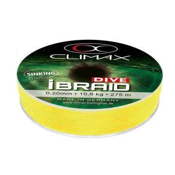 Fir Textil Climax iBraid Dive Sinking, Fluo Yellow, 135m
