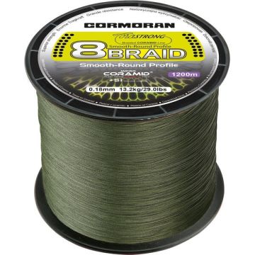 Fir Textil Cormoran Corastrong 8-Braid, Culoare Verde, 3000m
