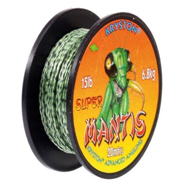 Fir Textil Cu Camasa Kryston Super Mantis Coated Braid, Weed Green, 20m