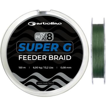 Fir Textil Garbolino Super G Feeder Braid, Verde, 150m