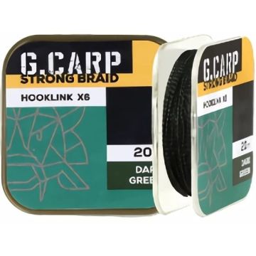 Fir Textil Golden Catch G Carp Strong X6, Dark Green, 20m