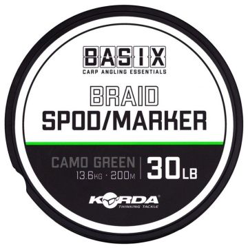 Fir Textil Korda Basix Spod/Marker Braid, Camo Green, 200m
