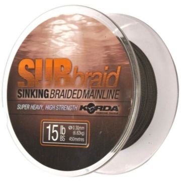 Fir Textil Korda SUBbraid Sinking Braid Mainline, 450m