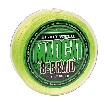 Fir Textil Madcat 8-Braid, Hi-Vis Yellow, 270m