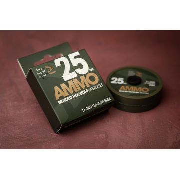 Fir Textil OMC Tackle Ammo Camo Braided Hooklink, Weed/Silt, 20m