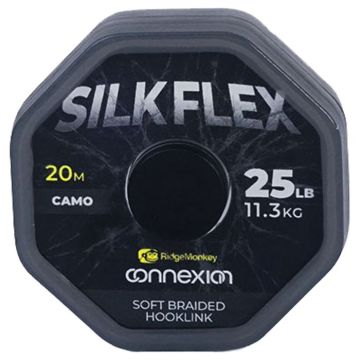 Fir Textil RidgeMonkey Connexion SilkFlex Soft Braid Hooklink, 20m