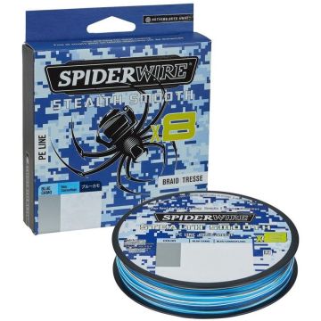 Fir Textil SpiderWire Stealth Smooth 8 Braid, Blue Camo, 150m
