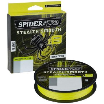 Fir Textil SpiderWire Stealth Smooth 8 Braid, Hi-Vis Yellow, 300m