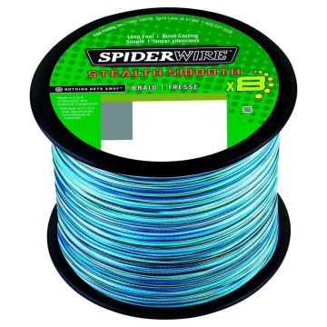 Fir Textil SpiderWire Stealth Smooth x8 PE Braid, Blue Camo, 2000m