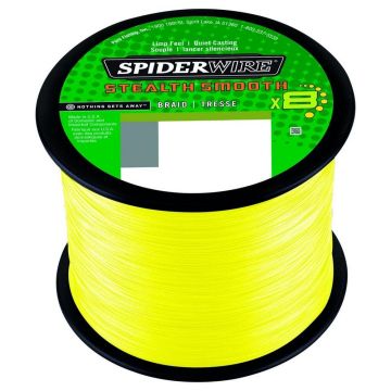 Fir Textil SpiderWire Stealth Smooth x8 PE Braid, Hi-Vis Yellow, 2000m