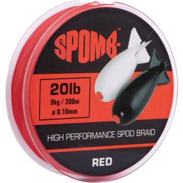 Fir Textil Spomb Braid, Red, 0.18mm, 9kg, 300m