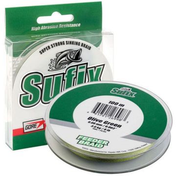 Fir Textil Sufix Feeder Braid, Olive Green, 150m