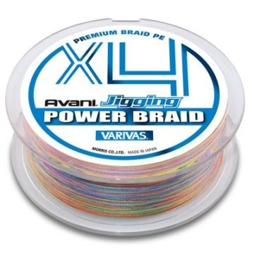 Fir Textil Varivas Avani Jigging Power Braid PE x4, Culoare Multicolor, 300m