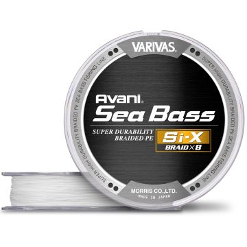 Fir Textil Varivas Avani Sea Bass Si-X PE X8, Premium White, 150m