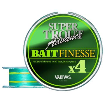 Fir Textil Varivas Super Trout Advance Bait Finesse PE X4, 100m, Verde Fluo